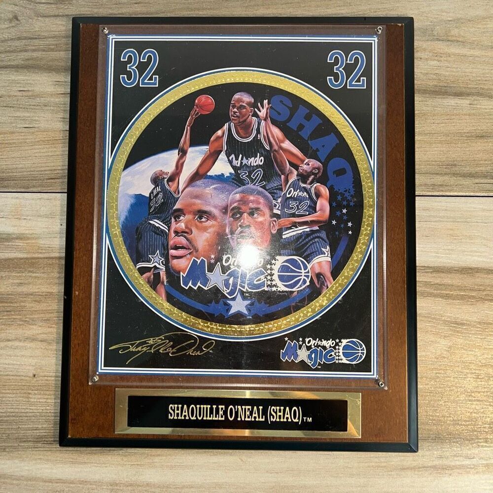 SHAQ Shaquille O'Neal NBA Superstar Collectors Plaque 1993 Sports Impressions